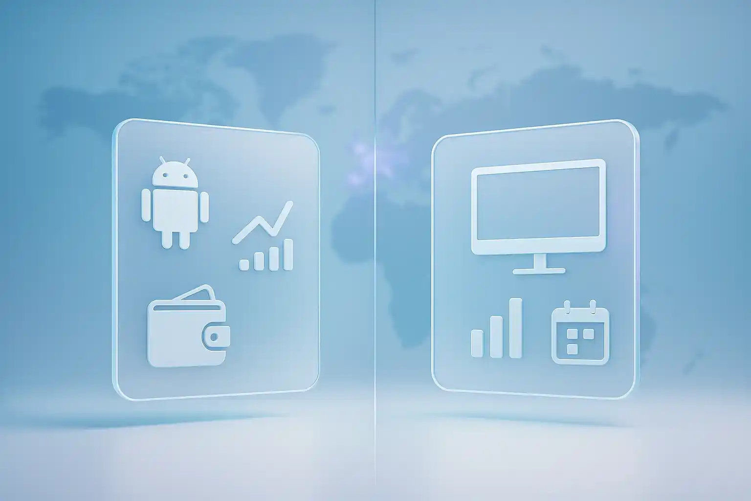 Split-screen hero comparing two URL shorteners in 2025 with clean analytics cards and a global heatmap background.