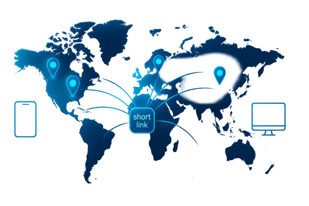 Increase cpm on url shorteners with Tier-1 targeting and device split on a clean geo map
