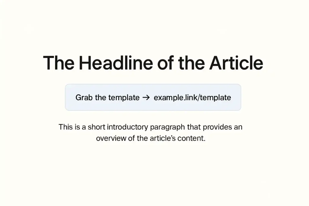 Medium-style article with an above-the-fold CTA box pointing to a short link—beginner method to earn money online without investment.