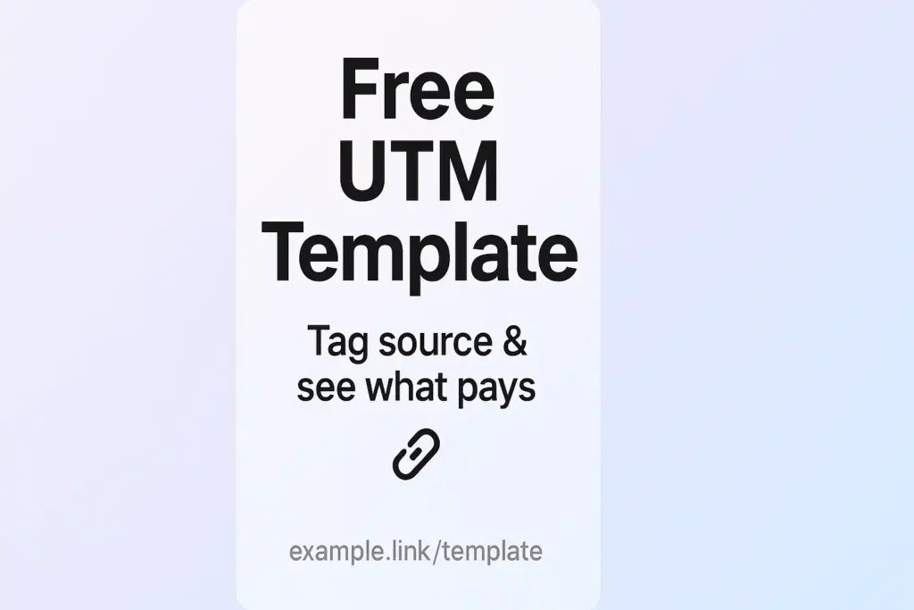 Pinterest vertical pin concept driving to a short link destination—free UTM template for zero-budget traffic and earnings.