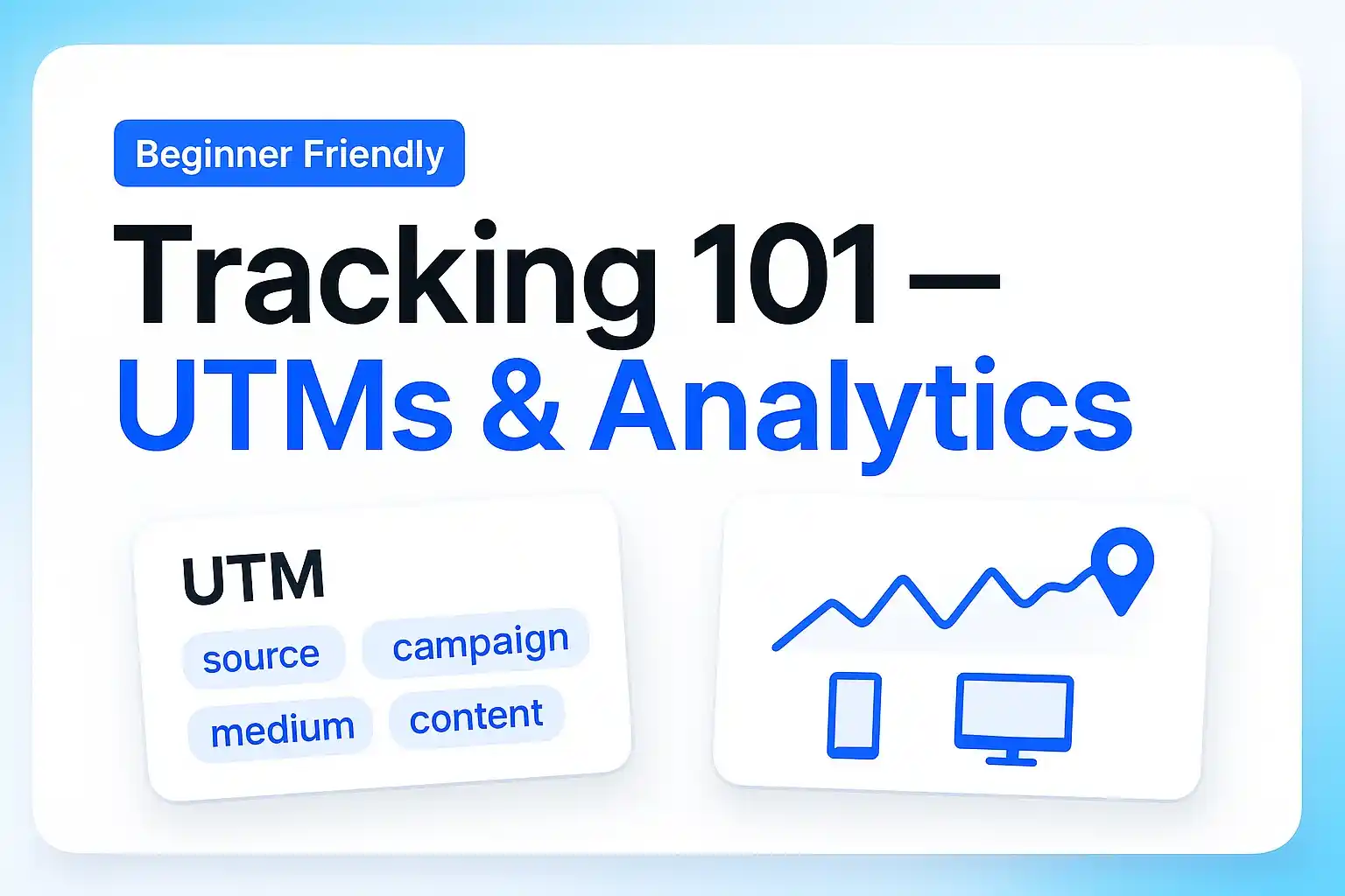 URL shortener tracking 101 — UTMs & analytics thumbnail